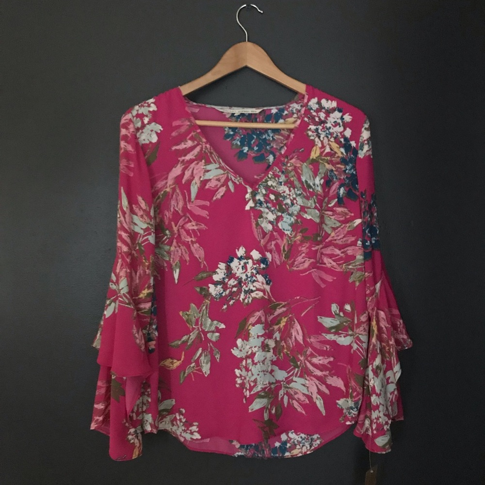 Rachel Roy Flare Sleeve Top